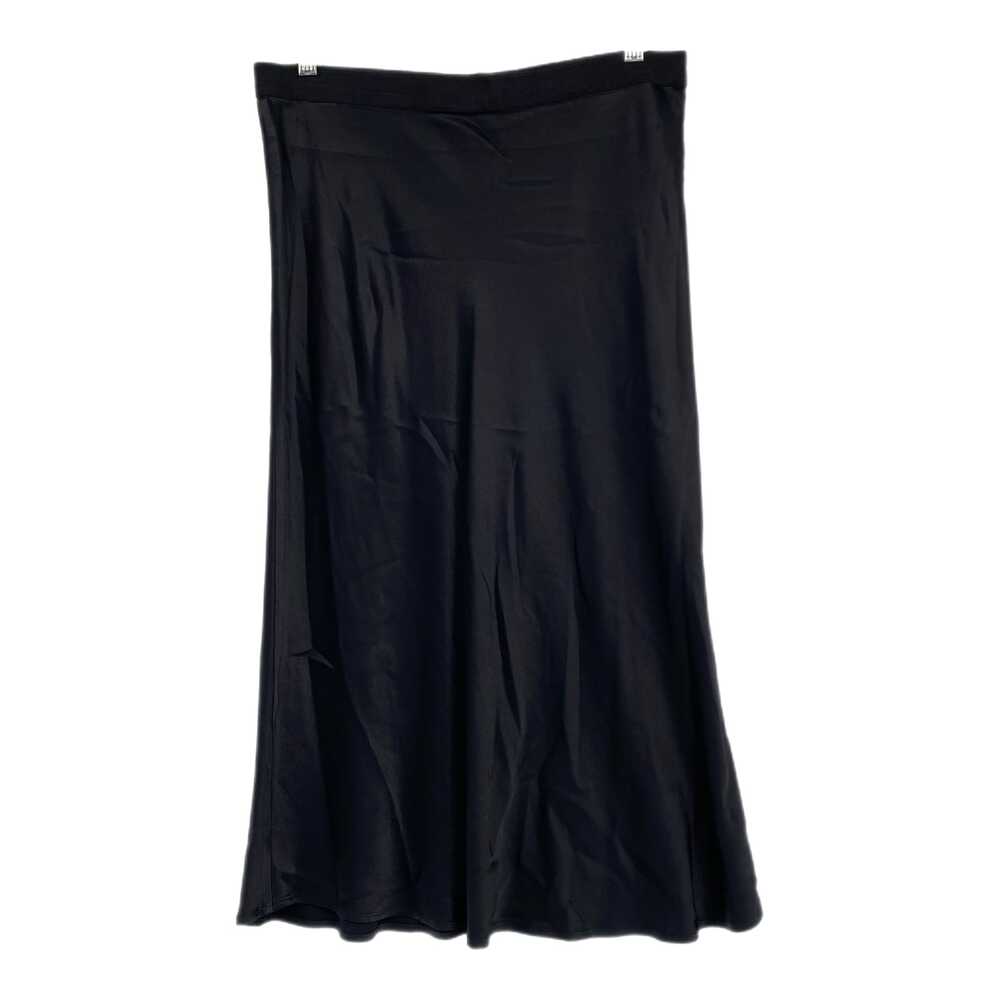 Rails Black Satin Midi Skirt | Women’s Size L